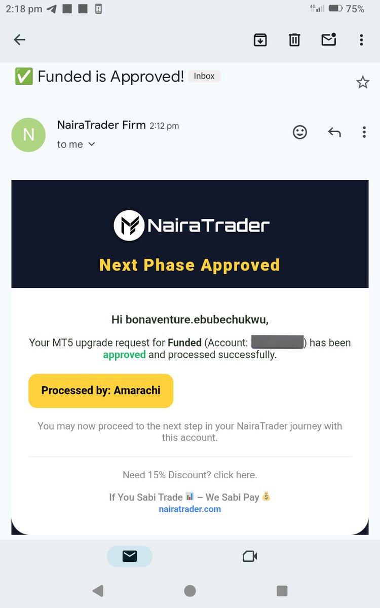 Congratulations to me 🎉🎊 I'm now a funded trader....