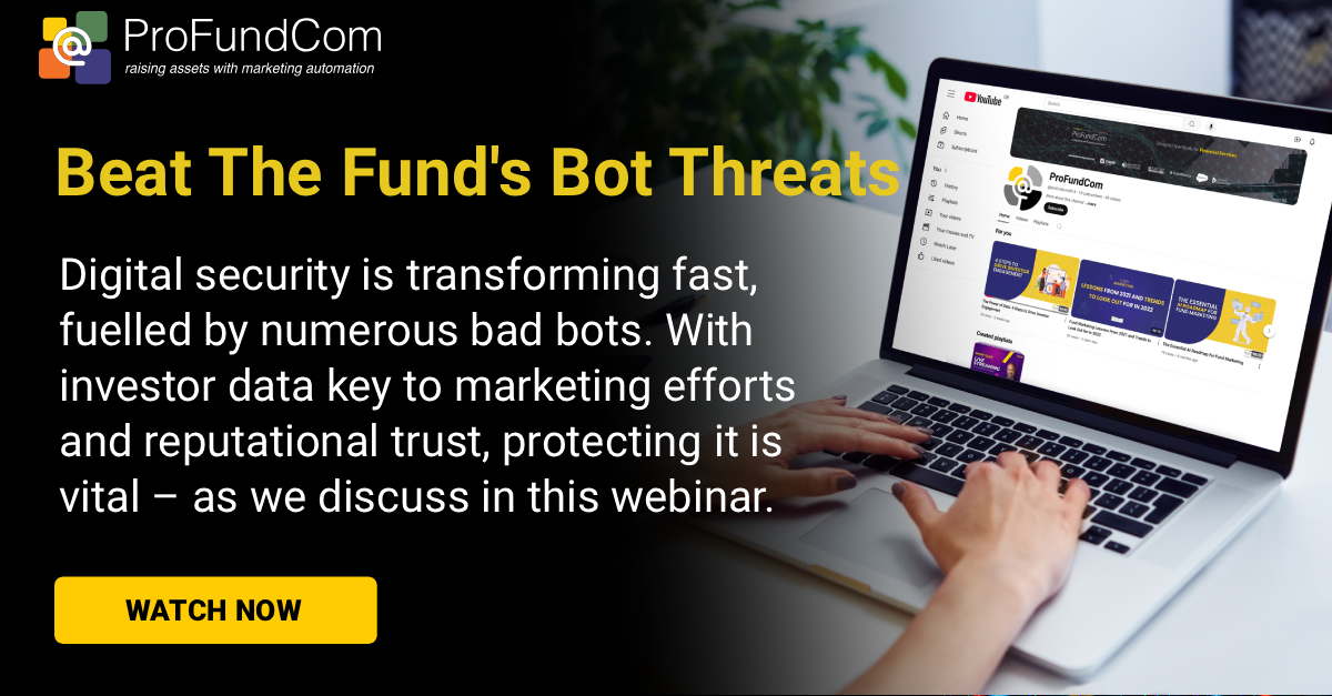 ProFundCom's tweet image. Bad bots = bad data. If they’re distorting your clicks &amp;amp; draining ad spend, it’s time to fight back. Watch our webinar on defending fund marketing ROI👇

botd.ltd/?xqmjr 

#FundMarketing #MarTech #Bots #DigitalSecurity #InvestorData #MarketingAnalytics