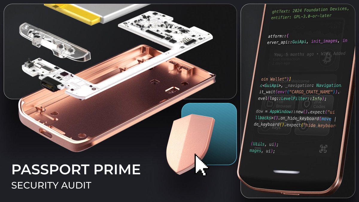 FOUNDATIONdvcs's tweet image. 🚨 Independent Security Audit: Passport Prime 🚨

Before shipping, Passport Prime underwent a full third-party security audit.

No critical issues. No high-severity findings.

Architecture praised as “exceptional” and “ahead of industry standards.”

More Details 👇