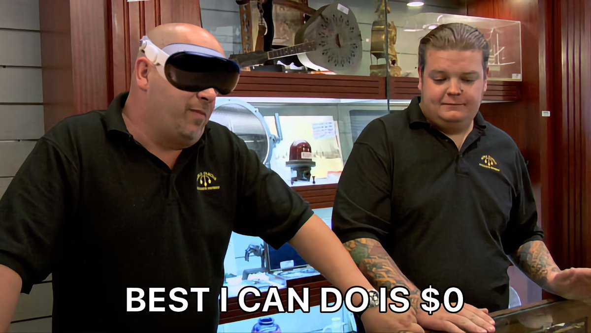 Trading in an M2 Vision Pro at Apple...