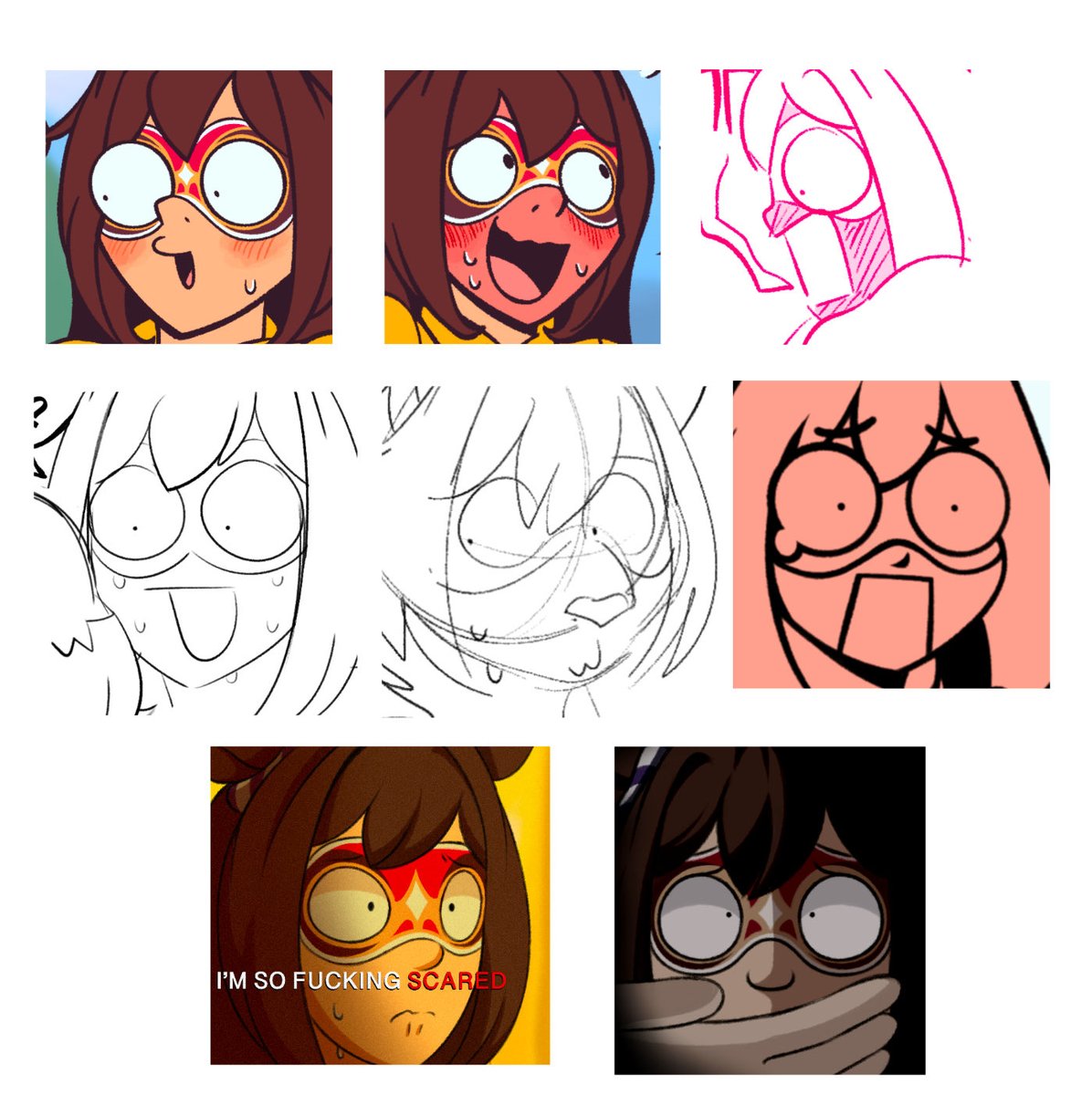 Sorry el drawing you either flustered or scared af is really fun actually