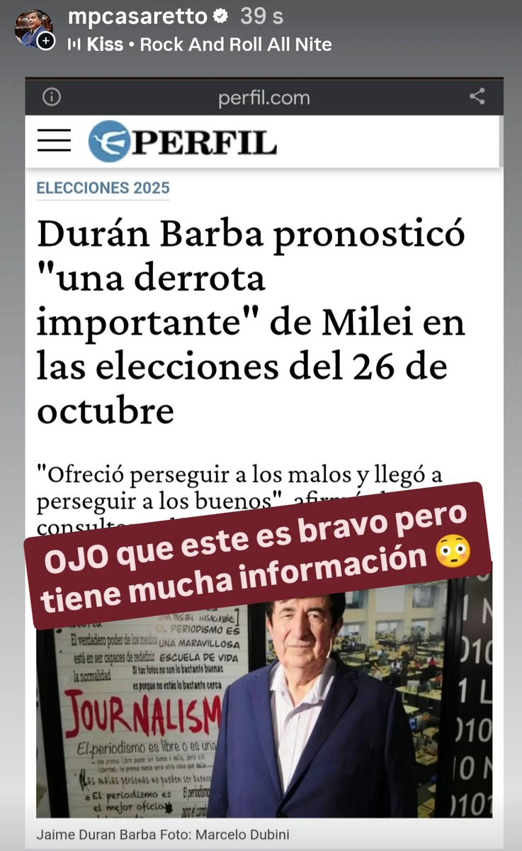 😳 Durán Barba pronosticó "una derrota importante" de Milei en las elecciones del 26 de octubre. "Ofreció perseguir a los malos y llegó a perseguir a los buenos".“Milei no ganó diciendo ´kirchnerismo nunca más¨. “Él dijo ´vamos a hacer un enorme ajuste que lo van a pagar los