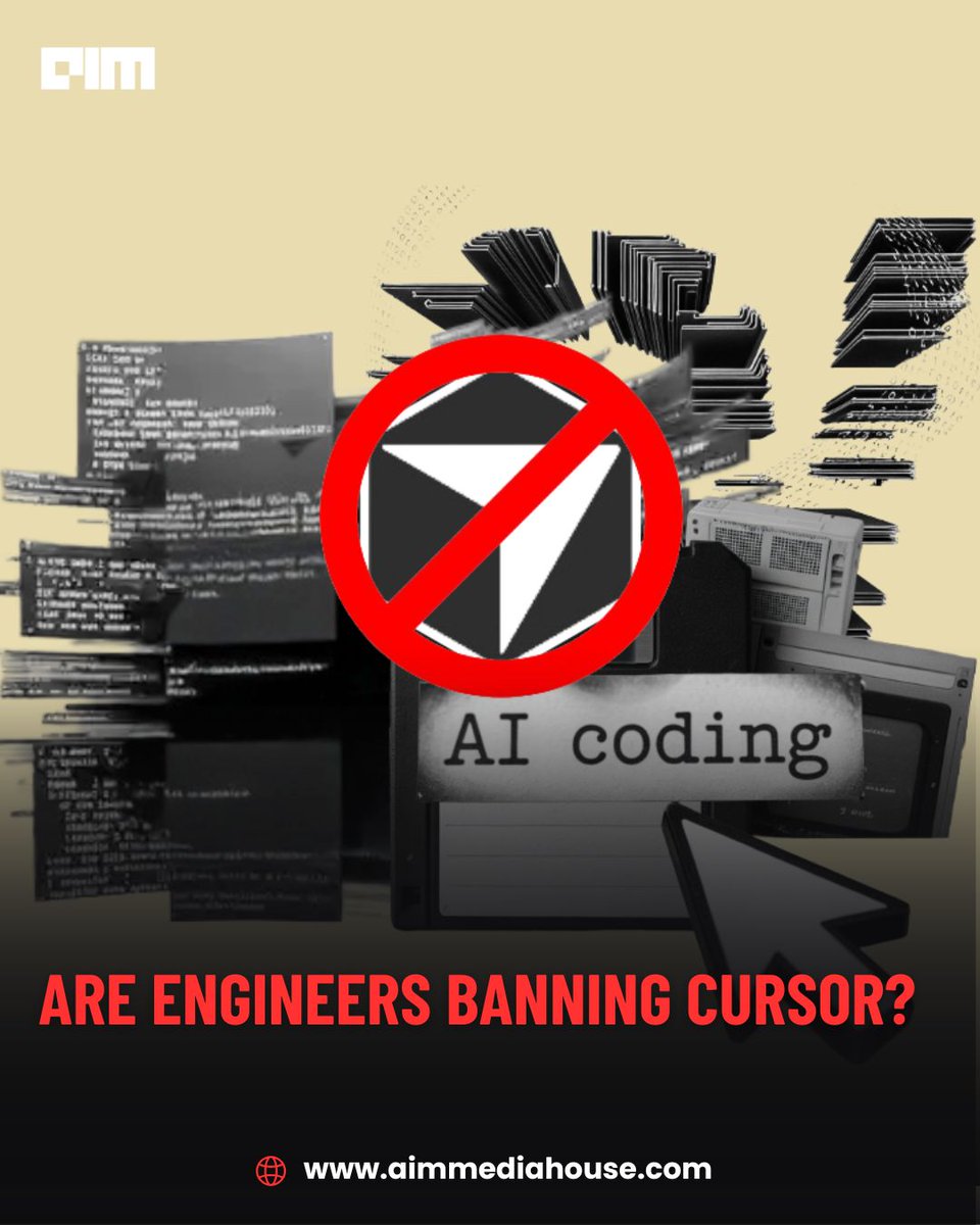 AIMmediahouse's tweet image. Are engineers banning Cursor? Not quite. From Nvidia’s full adoption to startups like Mixus navigating resistance, AI coding assistants are here to stay.
Read more: aimmediahouse.com/market-industr… #AICoding #DeveloperTools #CursorAI