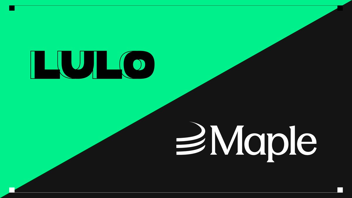 🟢🟢NEW YIELD SOURCE: <a href="/maplefinance/">Maple</a> 🥞🥞

Maple boasts $4B+ in deposits and has been a trusted institutional lender since 2021