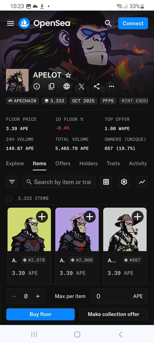 Merciless365's tweet image. 🎺 Hear ye, hear ye!
✅️ Followers of @Merciless365 and of @ApelotNFT who
❤️ Like
♻️ Share
👇 Tag 3 of thine kin & leave $Apechain address my be blessed with an Apelot NFT!
⏰️ The sundial shows the end near 24 hours. Be quick and the best of luck be with you!