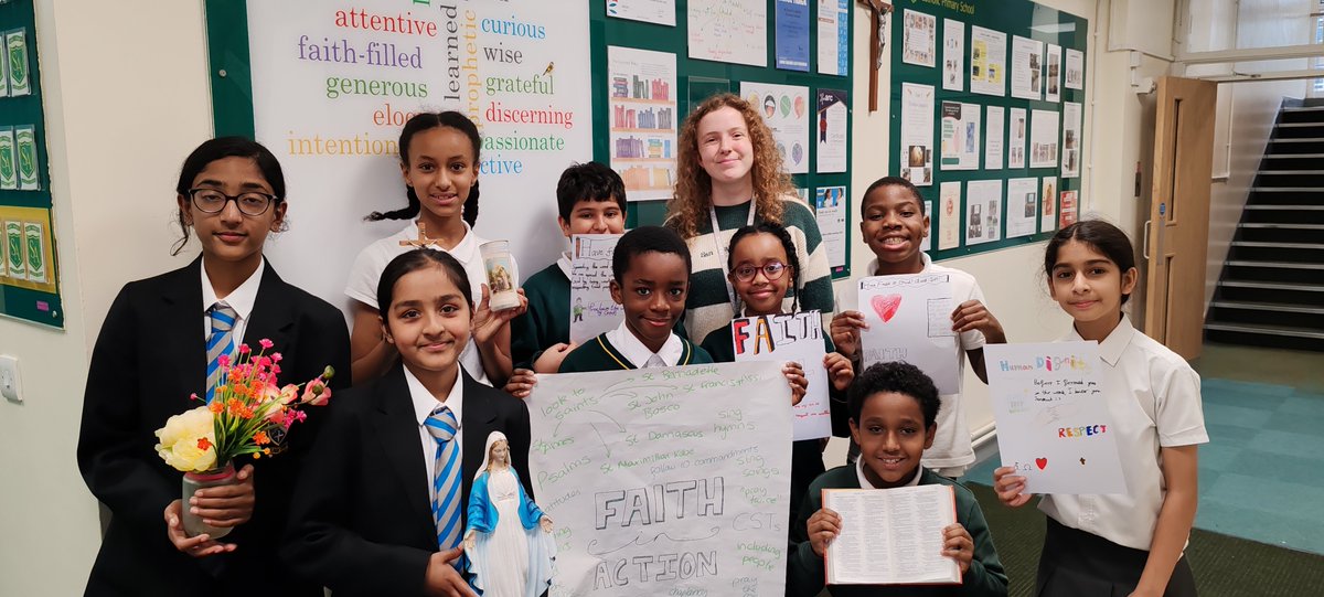 This afternoon we had the pleasure of working with a wonderful group of pupils 
<a href="/stannespri/">St Anne's Catholic Primary School</a>
 ✨ It was great to hear all about faith at St Anne's and the wonderful things you're doing! We look forward to celebrating our closing jubilee Mass together with you next month! 🙏😊