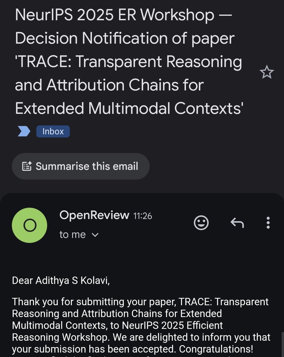 adithya_s_k's tweet image. Happy to share got a paper accepted at a neurips workshop
This paper mainly tackles long context reasoning for multimodal models(vlms) with key focus citations and reasoning based re ranking got some good results with sft + rl(grpo) will put it on arxiv soon!