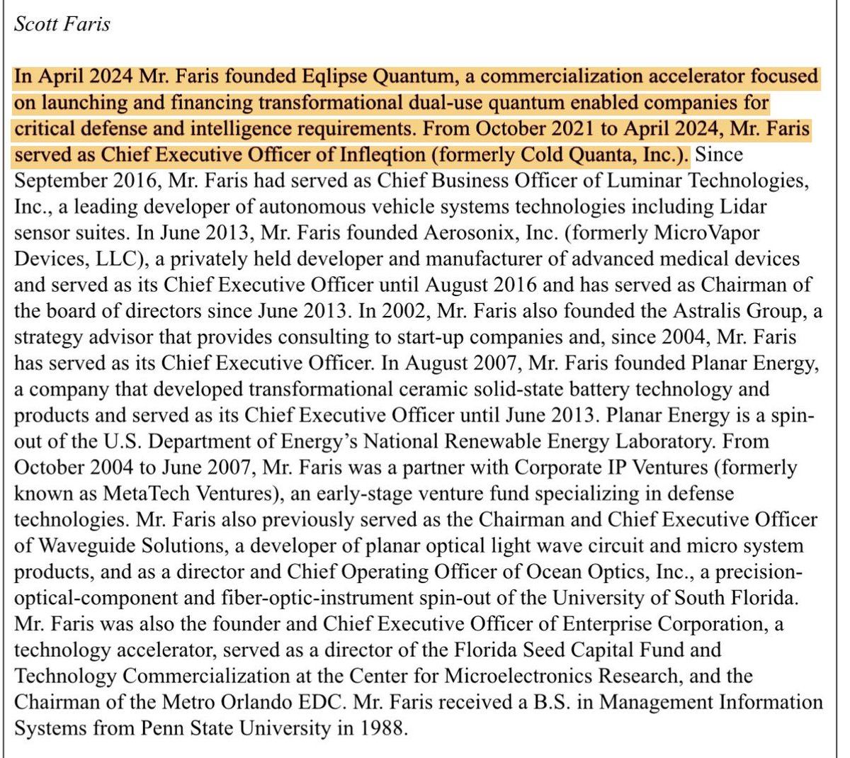 Spac__Trader's tweet photo. $PMTR is targeting defense and national security in the US or an ally of the US. Chairman Jordan Blashek and board member Jack Selby have Peter Thiel ties. The former Infleqtion CEO Scott Faris is also a board member.  It’s consistently traded above ~$10.17 NAV since unit split. https://t.co/3f4JOwp1sS