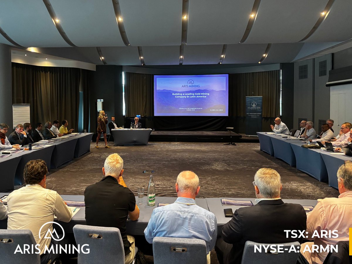 We were delighted to join this year’s Atlantic One Fall Investment Summit, where our CEO, Neil Woodyer, and SVP Capital Markets, Oliver Dachsel, shared updates on Aris Mining’s growth strategy.

It was great to connect with shareholders and new investors, updating them on Aris