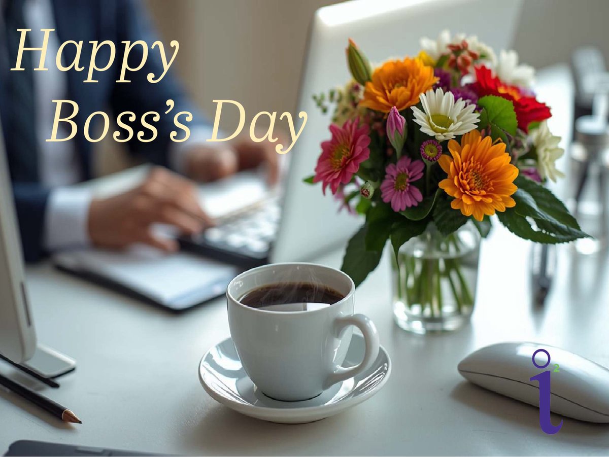 i2_corp's tweet photo. Happy Boss’s Day to David and Mel.  Wishing you both a wonderful day from our team ☕️! https://t.co/4d53SC8b8Q