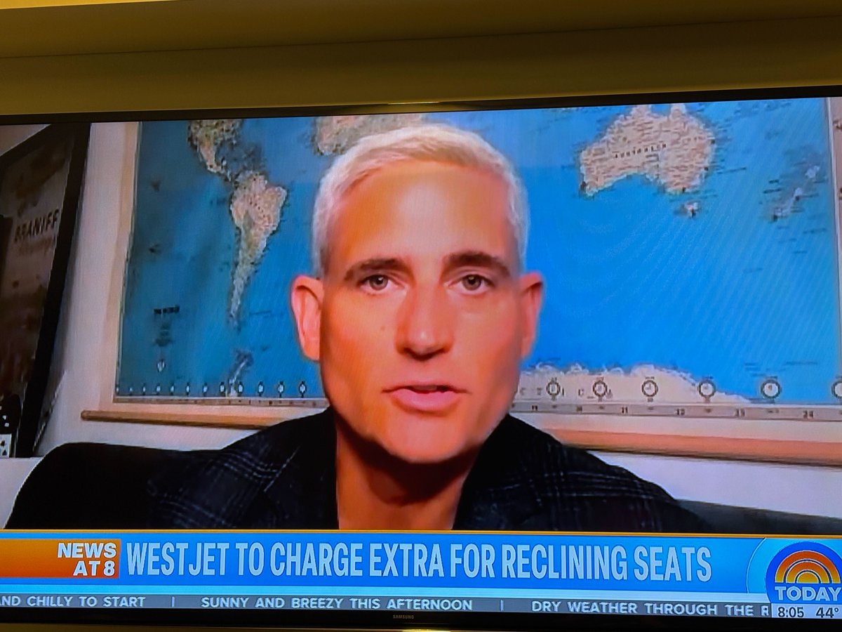 On the Today Show this morning, talking about the spreading trend of airlines ditching seats that recline for <a href="/thepointsguy/">The Points Guy</a>. Yikes! 
youtube.com/watch?v=OSV4Vj…