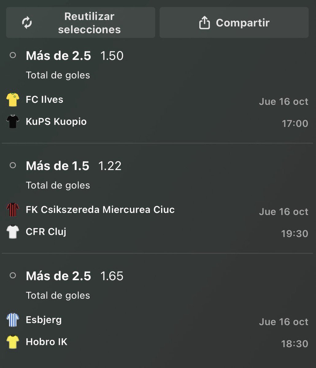 Luismi Visión 90 minutos, [16 de oct de 2025 a las 16:20]
🟢COMBI JUEVES CUOTA 3.00🟢