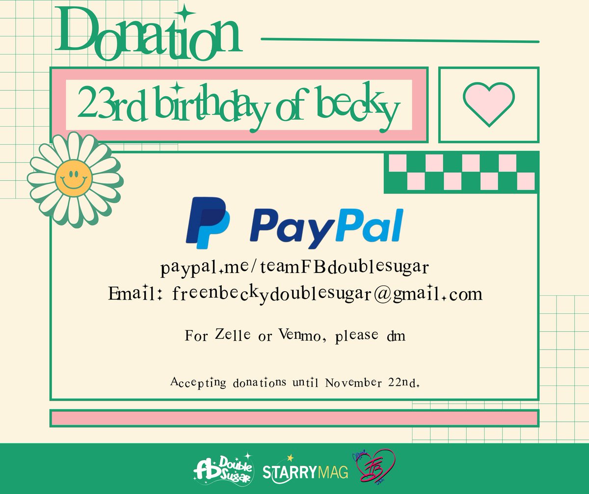 FBdoublesugar's tweet image. 23rd Birthday of Becky ❤️🔥
#beckysangels
Together with @officialFBUS and @StarryMag , we are ready to send our support for B NEW ERA. If you would like to join, see details below.
PAYPAL: paypal.me/teamFBdoublesu…
For Zelle or Venmo, please dm.
Form:…