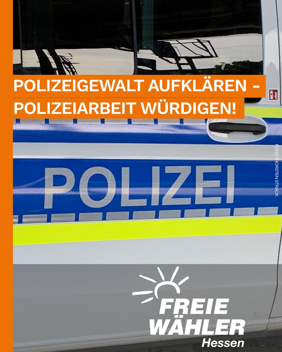FREIE WÄHLER: Gewaltvorwürfe lückenlos aufklären – Polizeiarbeit würdigen!

freiewaehler-hessen.de/aktuelles/beit…

#FreieWähler #Hessen #Polizei #Polizeigewalt #frankfurt #Landesregierung #Körperverletzung #orangepower #AnpackenFürHessen