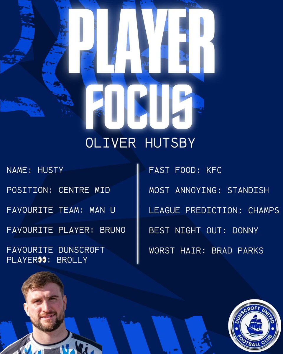 DunscroftU's tweet photo. Our player focus this week is one of our new signings this year, Oliver Hutsby https://t.co/eBDnKrJu1J