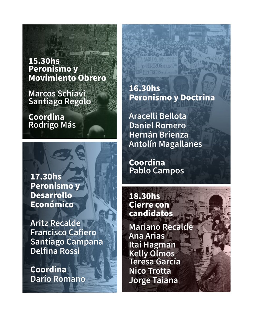 LEALTAD POR SIEMPRE ✌🏼

A 80 años del 17 de Octubre, nos encontramos este sábado 18 desde las 15 hs en la sede del Partido, Matheu 130.

Paneles de debate, muestra de imágenes históricas y ferias peronistas. 🇦🇷