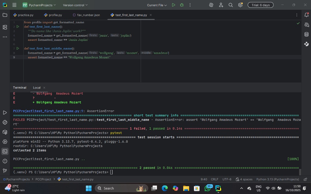 egovin_nwaa's tweet image. I started learning how to test functions (unit test) using the Pytest module, and I must say shii is getting real..😌
Took me a while to understand why I need to test. I'll be learning how to test classes next.