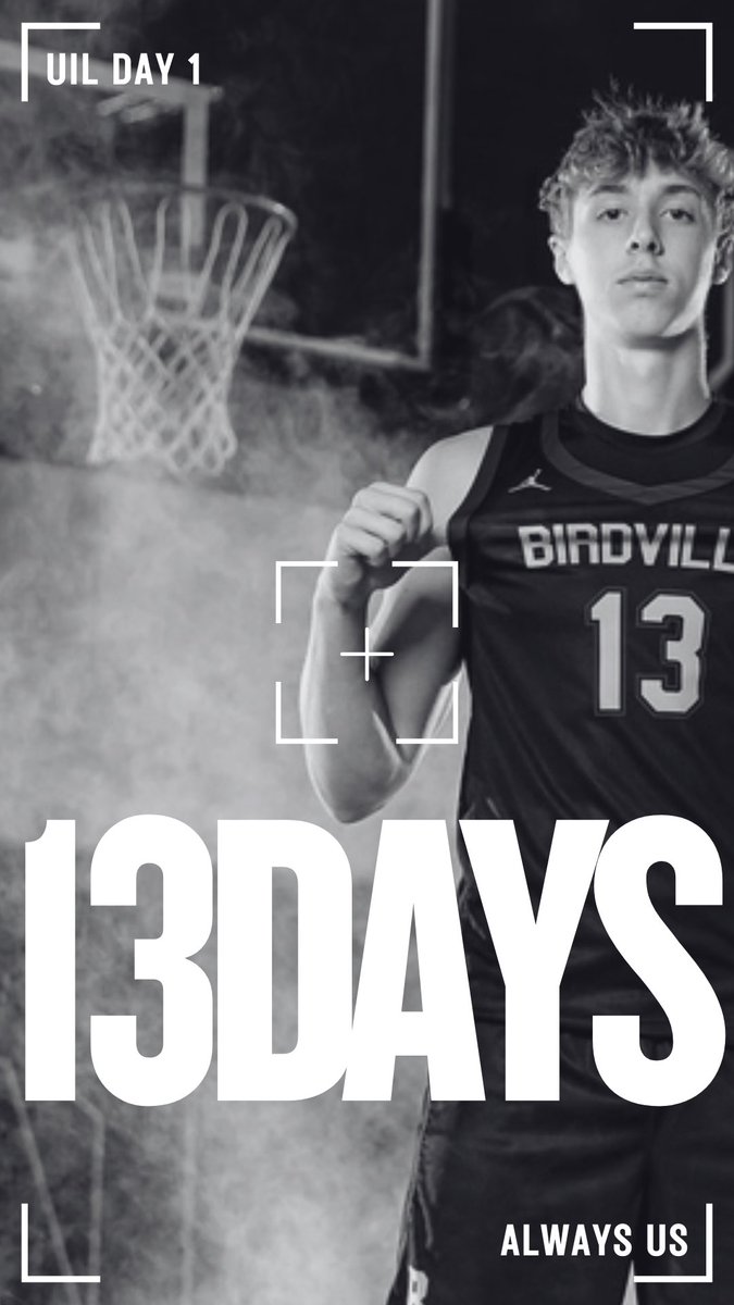 13 Days! #AlwaysUs 

<a href="/uiltexas/">Texas UIL</a> <a href="/Tabchoops/">𝙏𝘼𝘽𝘾🏀📋</a> <a href="/hoopinsider/">Hoopinsider</a>