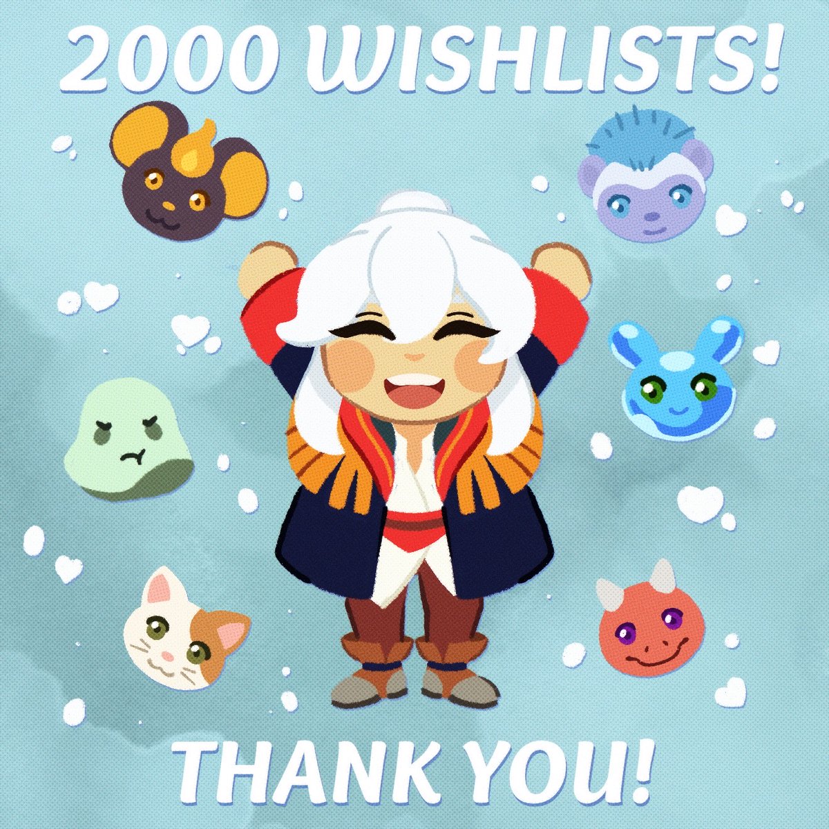 Overnight we passed the 2,000 mark for wishlists. Absolutely blown away by the enthusiasm for Familiar Findings and hyped to see how the rest of #NextFest goes.

#indiedev #irishdev #cutegame #cozygame #SteamNextフェス #SteamNextFest