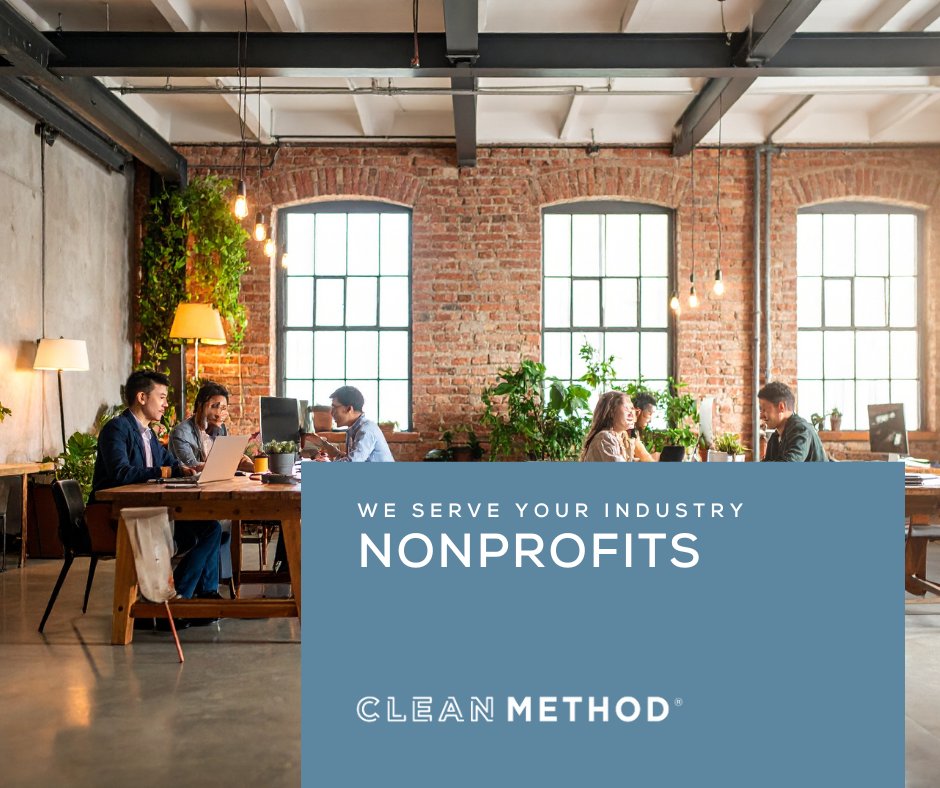 cleanmethod's tweet image. Clean Method offers nonprofit facilities professional cleaning that fits your mission and budget. 🌱✨ 

#NonprofitCleaning #CleanMethod
cleanmethod.com/industries/non…