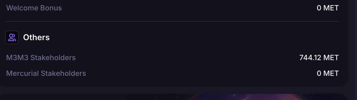 Meteora $MET checker is here

Link: met.meteora.ag

I personally didnt provide in any of their LP pools but I got in as a top $M3M3 staker.

pre-market price: $1.19

Thank you <a href="/MeteoraAG/">Meteora</a> for the stimmy!