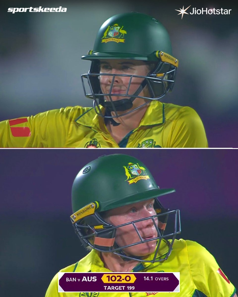Sportskeeda's tweet image. Fifties for both Australian openers in the run chase – captain Alyssa Healy and Phoebe Litchfield against Bangladesh. 👏
#Cricket #CWC #AUSvBAN #Sportskeeda
