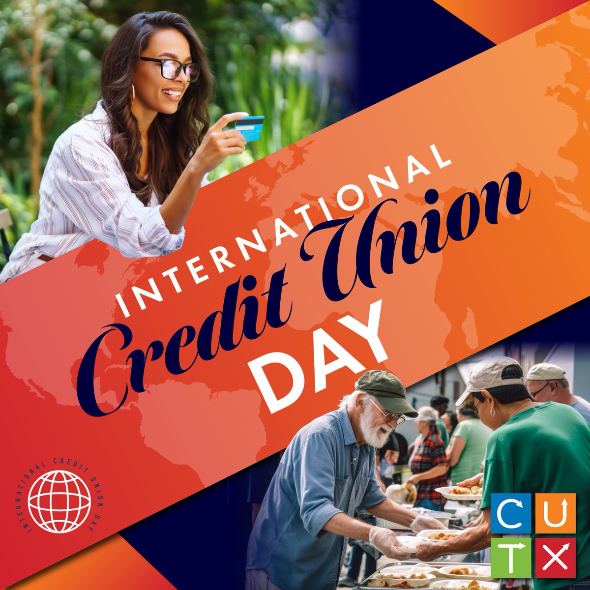 Happy International Credit Union Day! 💵🏦 This year’s theme is “Cooperation for a Prosperous World.” We’re dedicated to empowering our members and achieving financial goals together, all while supporting our community! #ICUDay #BankingWithPurpose #CUTXCares