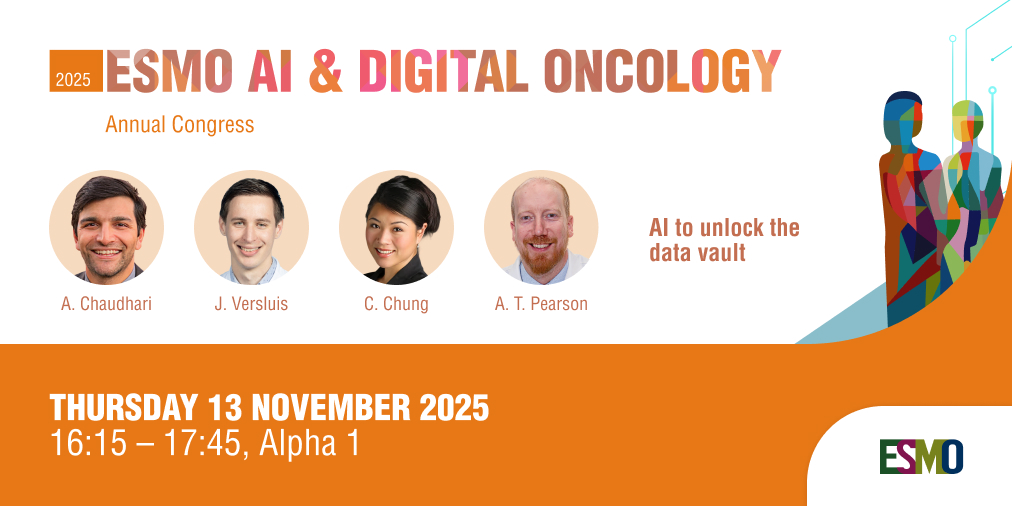 🤖 #ESMOAI25: Your not-to-miss sessions! AI to unlock the data vault, featuring discussions on foundation models for radiology, EHRs with AI and more! 
⏰ Register by 22 October and benefit from advantageous fees #HealthAI

🔗 ow.ly/L8Yr50X5EtQ