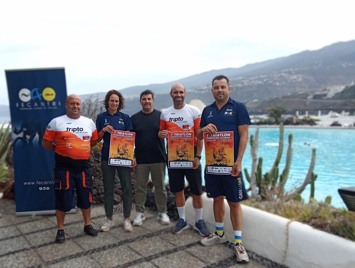 🙌 Hoy se presentó en Lago Martiánez el I Triatlón Puerto de la Cruz que se celebrará el próximo 19 de octubre en Tenerife

fecantri.org/i-triatlon-pue…

¡Comienza la cuenta atrás! ⏳

#triatlón #fetri #fecantri #somostriatlón #Dgd #GobiernodeCanarias #trialtónpuertodelacruz