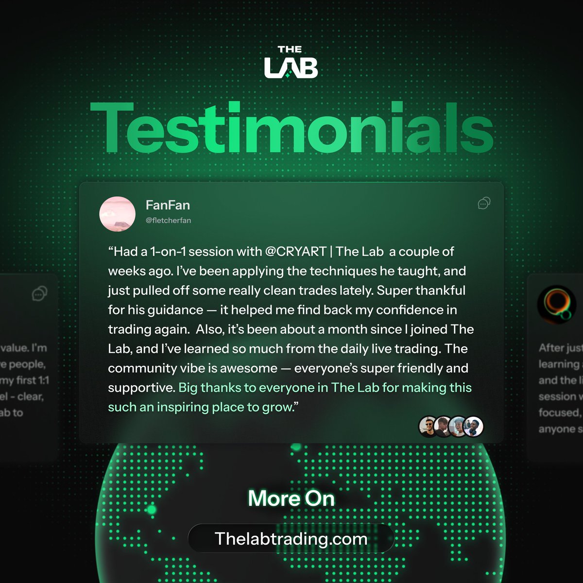 TheLabTrading's tweet photo. One session. A shift in confidence.
A month in The Lab, and trading feels different.

This is more than education. It’s a place to rebuild, grow, and win together 🧪 https://t.co/NFlk0SgF7N