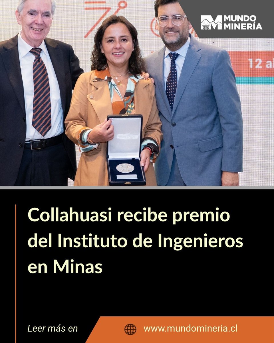 MundoMineria's tweet image. La empresa fue reconocida por su aporte a la formación técnico profesional minera.

mundomineria.cl/2025/10/16/col…

#collahuasi #IIMCh #mineriaresponsable