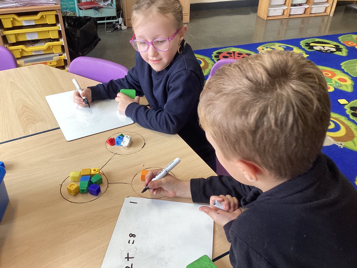 LancotSchool's tweet photo. What a week in Year 1 Maths! We've been super detectives finding the missing part in number sentences and giving our number bonds a great brush-up! 🧠🔢 They're becoming masters of those essential number facts! 👏 #NumberBonds #PrimaryEducation https://t.co/2rE6GIURAy