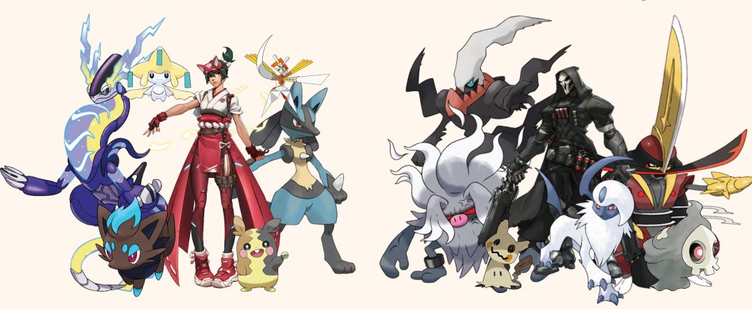 got hit with autism beam and made pokemon teams for overwatch characters do we agree