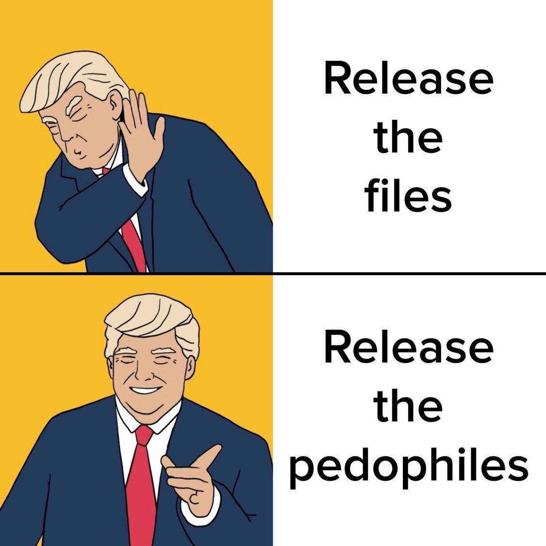 #P01135809
<a href="/realDonaldTrump/">Donald J. Trump</a>
#TrumpsteinFiles 
#TrumpIsAPedophile 
#TrumpIsPutinsBitch 
#ReleaseTrumpPedoFiles 
#LockHimUp