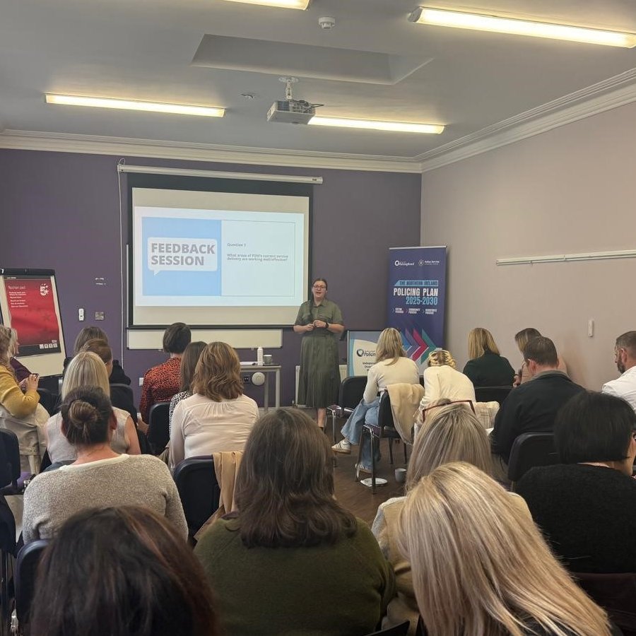 A huge thank you to all those who engaged and shared their experiences today at our Conversations With Purpose event on Policing Plan Measure 1.1: The effectiveness in tackling violence against women and girls, and to the fantastic team at <a href="/FoyleWomensAid/">Foyle Women's Aid</a> for hosting us all.