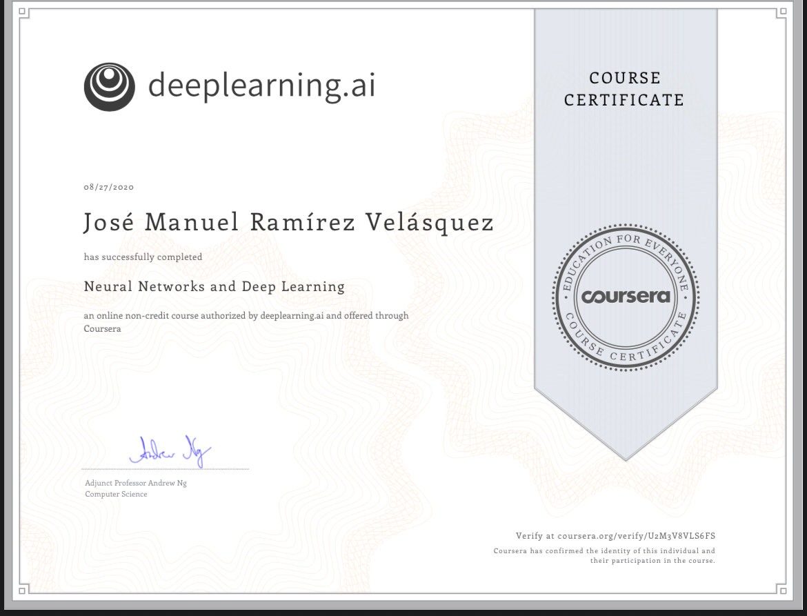 MMaTEX_'s tweet photo. Neural Networks and Deep Learning

Curso fundamental de https://t.co/tb5AYZSFBC, impartido por Andrew Ng, donde comprendí la estructura y funcionamiento de las redes neuronales: desde la propagación hacia adelante hasta el aprendizaje por retropropagación.
Una base sólida para construir modelos de IA que aprenden y mejoran como el cerebro humano.

#deeplearning #machinelearning #neuralnetworks #ai #andrewng #deeplearningai #artificialintelligence