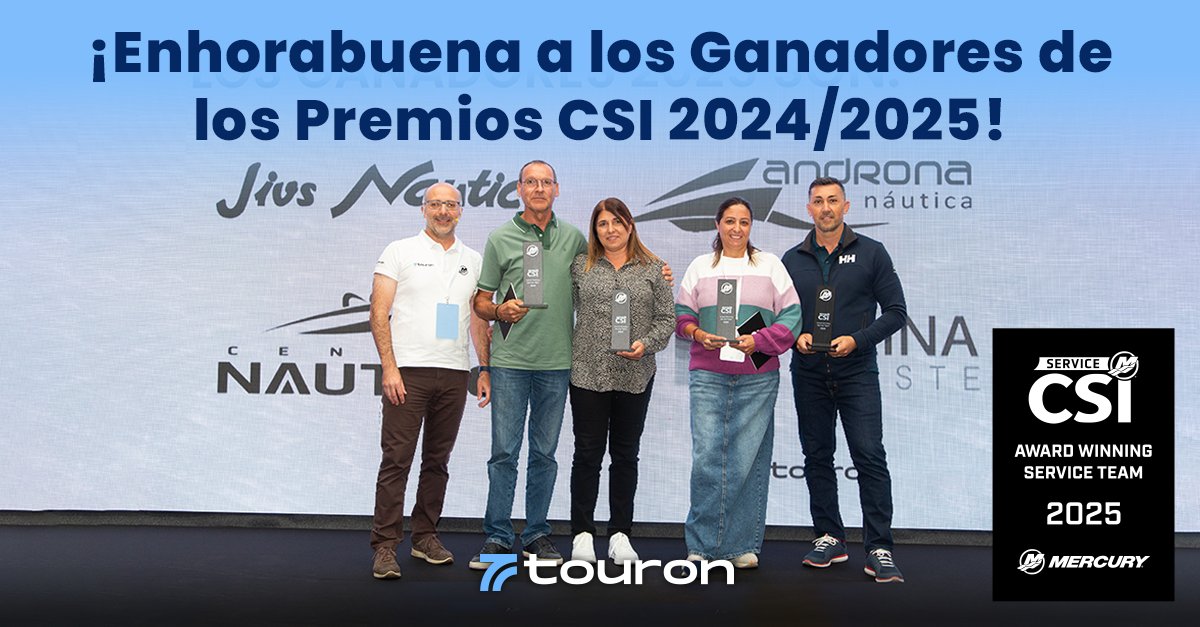 🏆 Durante la Convención de Concesionarios Mercury en Touron entregamos los Premios CSI (Customer Satisfaction Index) a los concesionarios que han brillado por su compromiso.

✨Enhorabuena: Jivs Nautic, Centro Náutico España, Marina Sureste y Androna Náutica.