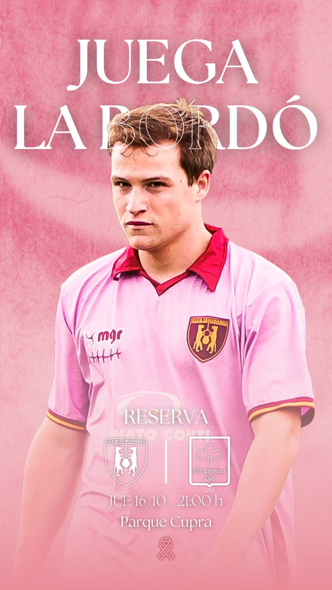 𝑯𝑶𝒀 𝑱𝑼𝑬𝑮𝑨 𝑳𝑨 𝑩𝑶𝑹𝑫𝑶́
• 𝑹𝑬𝑺𝑬𝑹𝑽𝑨 𝑪𝑺 •

🆚 Old Christians Azul
📍 Parque Cupra
🕘 21:00

#DaleSU 🛢