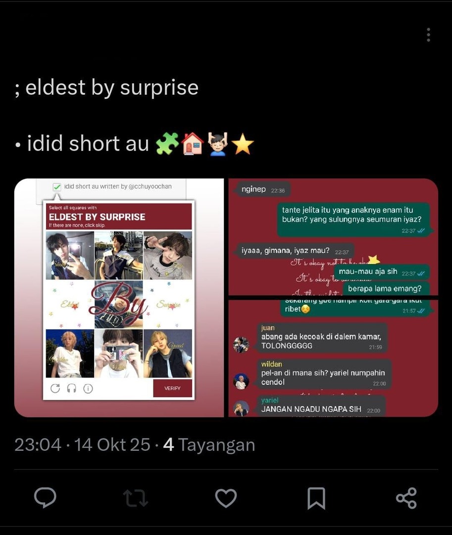 IDIDbase's tweet image. ididau! halo sahabat idid, apakah ada dari sahabat yang mau di-tag di au ini? kalo mau boleh drop @ ya sahabat🫰🏻⭐