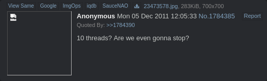 NazgoTeriyaki's tweet image. The Mugi threat on /c/ has been going for 14 years now