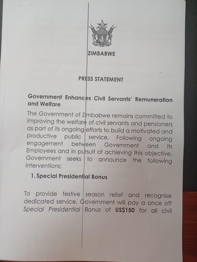 They hand ZANU-PF elites Land Cruisers and US$100k each, then toss you a US$150 “bonus” like a tip. Don’t say it’s party money (rather Tagwirei's); that’s the problem. When party money and state power mix, corruption becomes law. This is why we must rise against state capture.