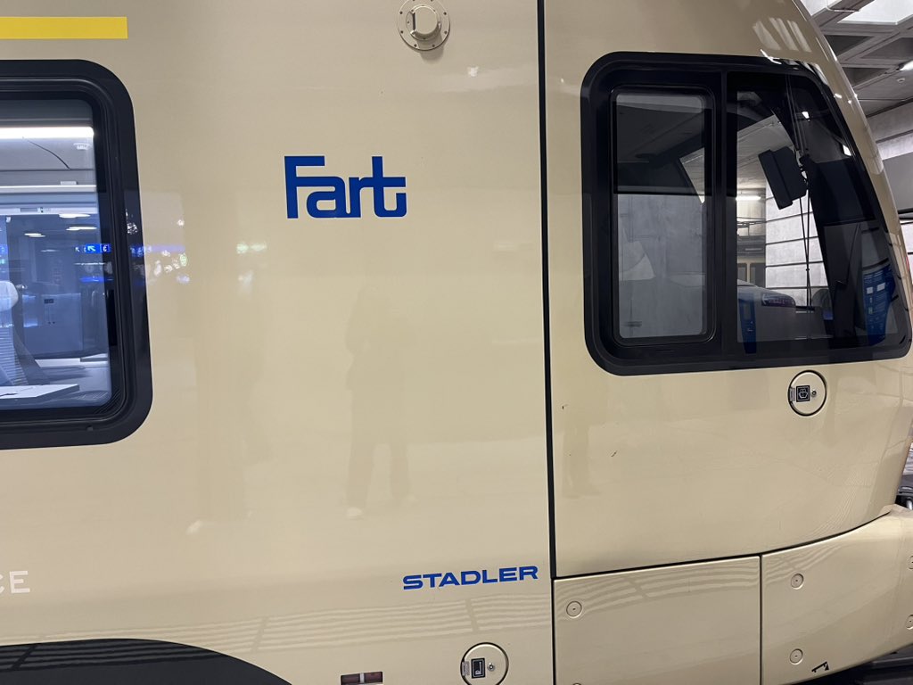 HeyJudyH's tweet image. Entering the Fart or Speed Train in Switzerland 😂