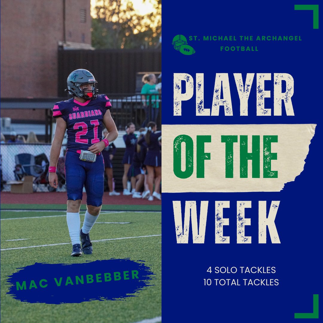 Week 7 Defensive Player of the Week - Mac Vanbebber