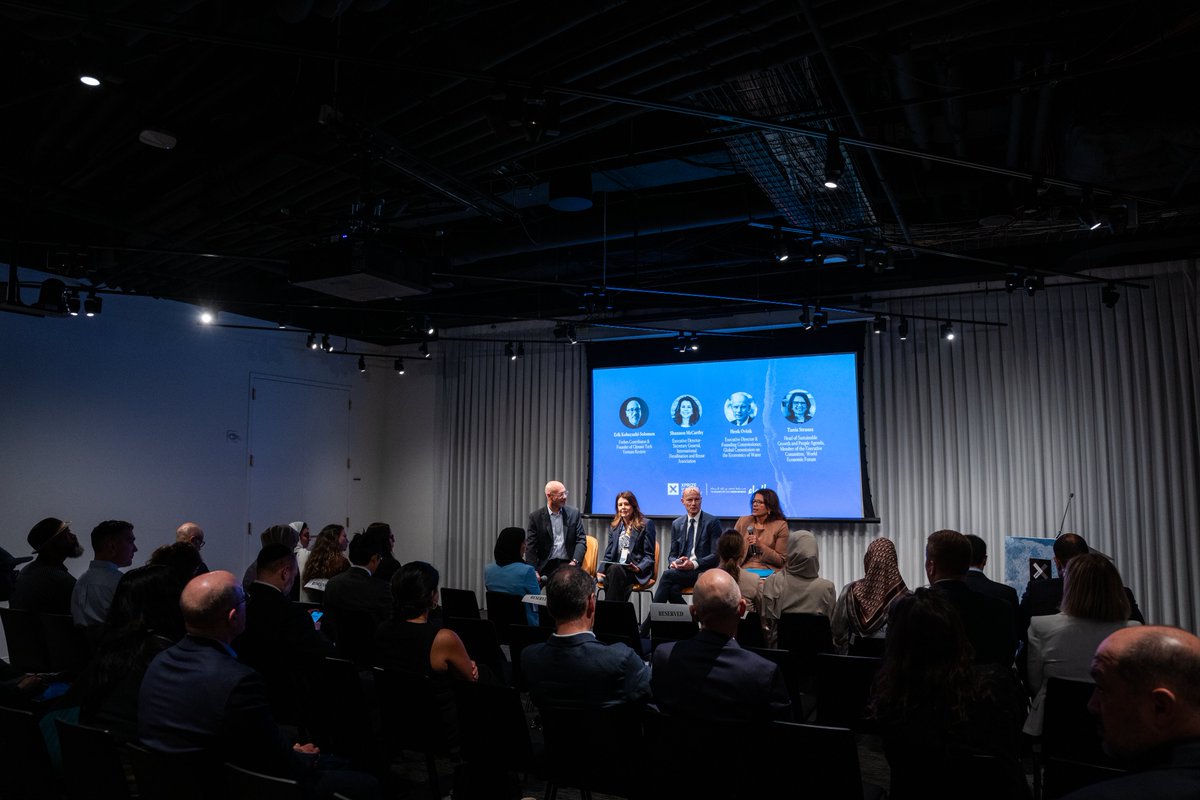When the world leading water experts gather, you listen. Erik moderated a panel with the Global Commission on the Economics of Water, the International Desalination Association, and the World Economic Forum. The consensus? We can't wait another decade to solve water scarcity.
