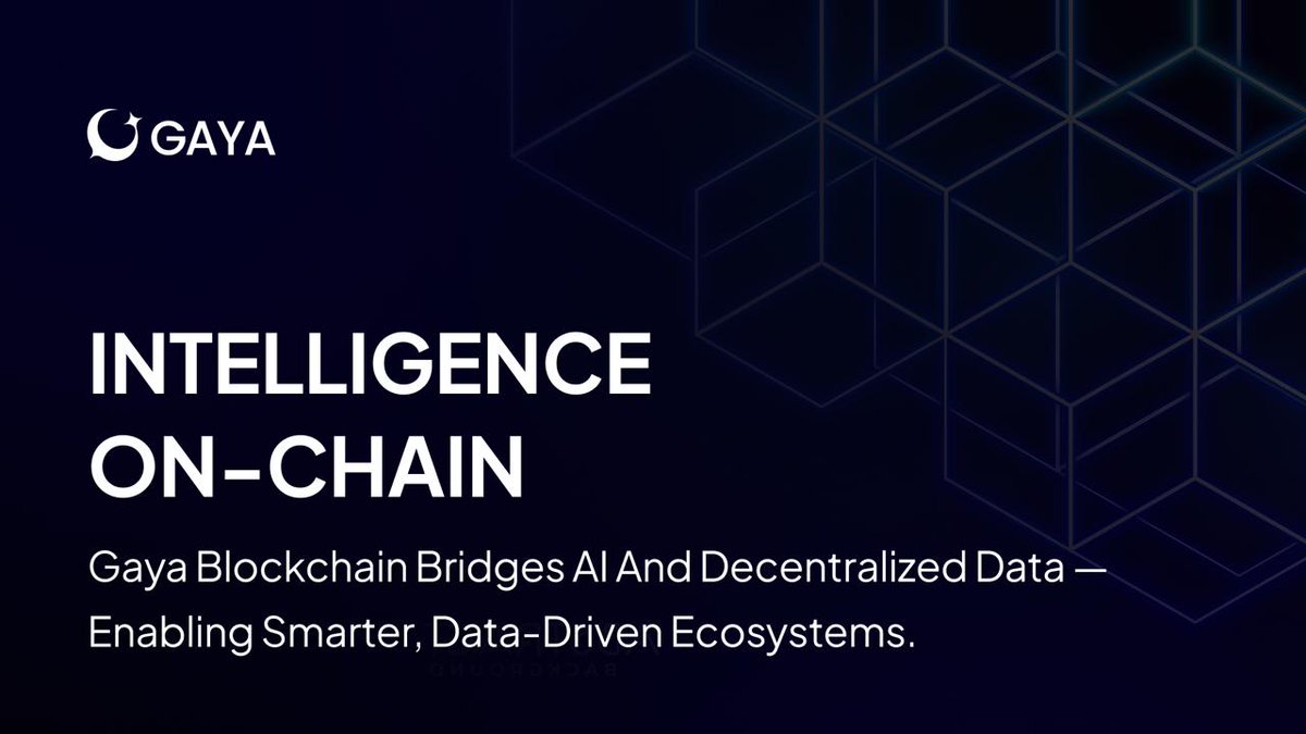 GayaBlockchain's tweet image. AI meets blockchain 🤖
Gaya Blockchain bridges AI and decentralized data, powering smarter, data-driven ecosystems.
#GayaBlockchain #AI #Web3Innovation