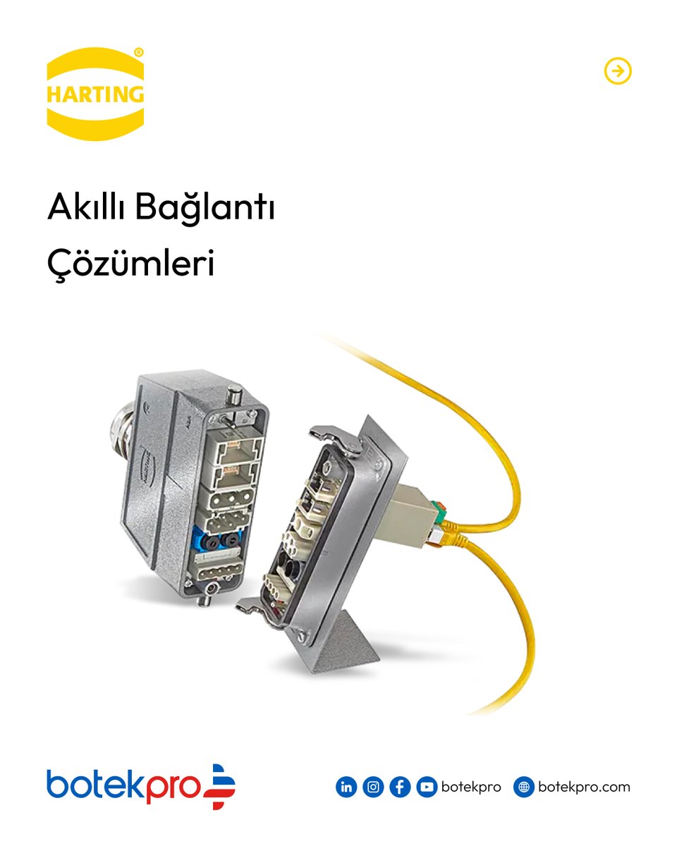 botek_pro's tweet image. HARTING’in küresel teknolojisi, Botek Pro’nun yerel mühendislik gücüyle birleşiyor.

Üretiminizin her noktasında sağlam bağlantılarla geleceğe hazır olun.

+90 212 210 94 27
 satis@botekpro.com
 botekpro.com

#BotekPro #HARTING #IndustrialConnectivity…