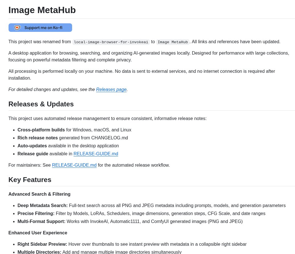 tom_doerr's tweet image. browse and search AI-generated images locally by their metadata