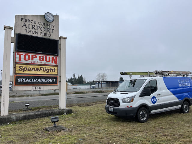 Now the Runway isn’t the Only Thing That’s Fast! Pierce County Airport–Thun Field now has access to high-speed fiber internet, thanks to a partnership between Pierce County and Comcast. #IWorkForComcast comca.st/46VA95d