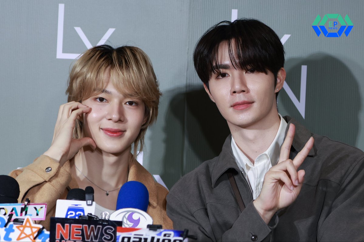 epnewsonline's tweet image. “ซี - นุนิว” ช่วงสัมภาษณ์กับพี่ๆสื่อ ในงาน “Better Together” เปิดตัวแคมเปญ "The Perfect Match" ของ LYN INFINITE MEN'S COLLECTION
#LYNXZeeNuNew
#ZeeNuNew
#ZeePruk #NuNew