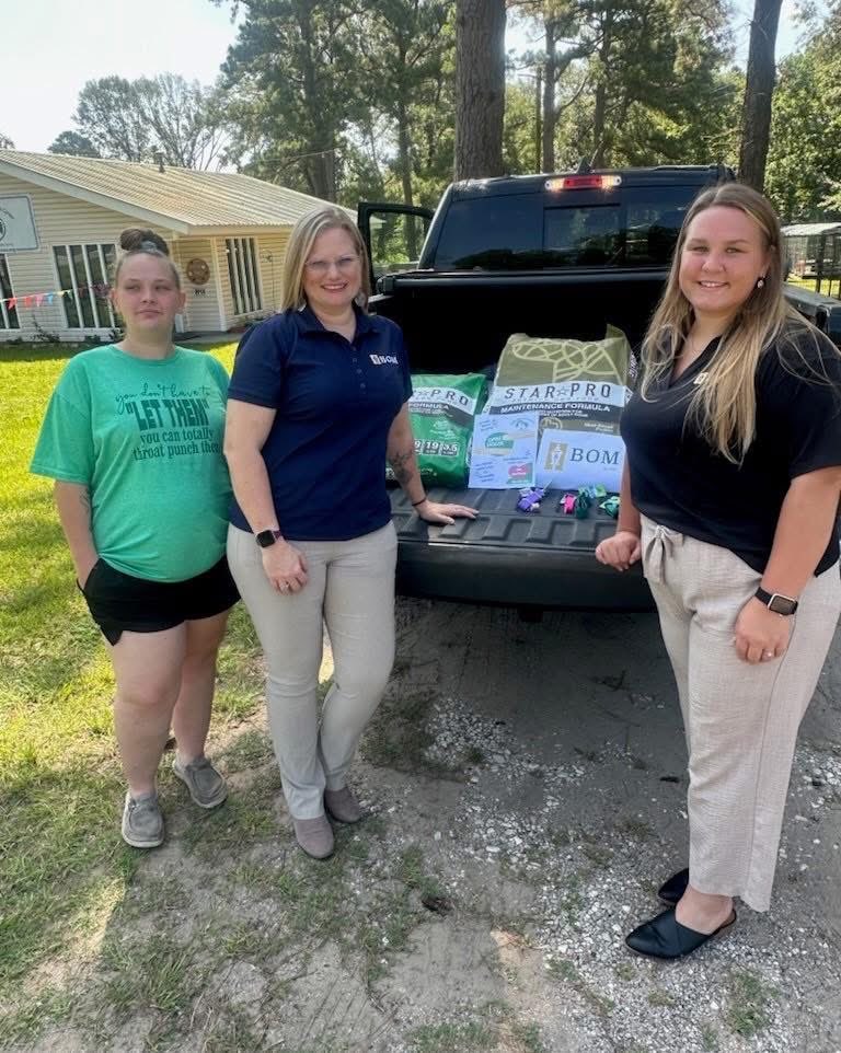 BOM recently made a donation to the Happy Tails Adoption &amp; Rescue Center. This incredible organization is dedicated to improving and protecting the lives of animals in their community, working tirelessly to prevent suffering and abuse.